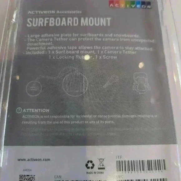 Activeon Surfboard & Snowboard Mount - Picture 2 of 3